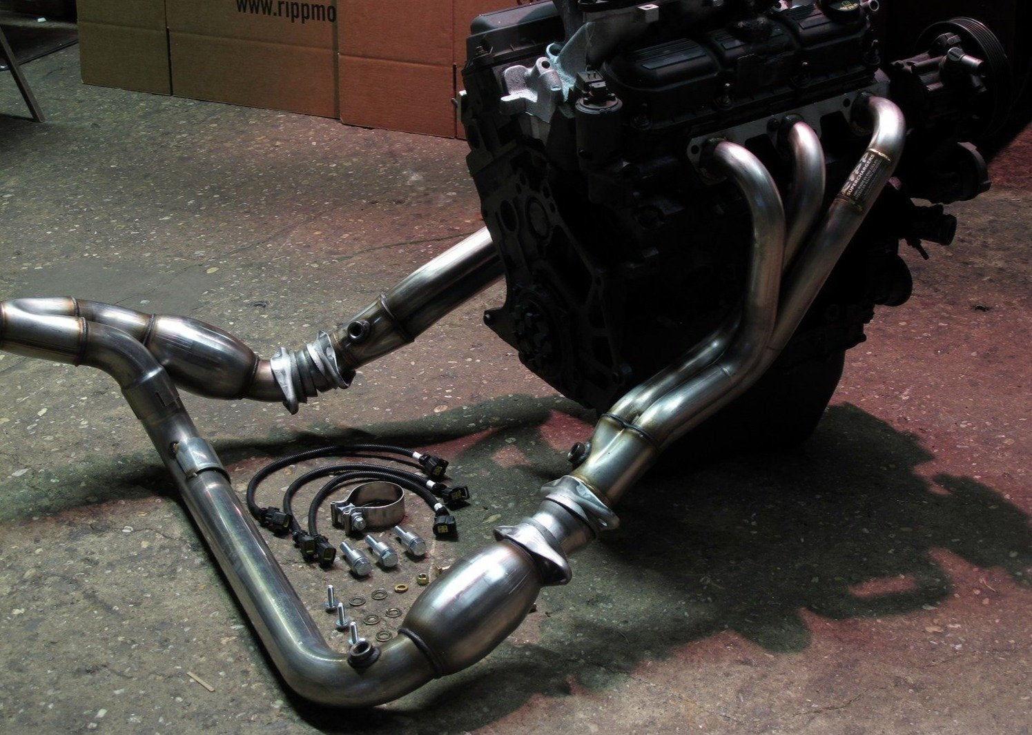 2007-2011 Jeep Wrangler RIPP Stainless Steel Long Tube Headers with Catalytic Converters - Performance Upgrade for Off-Road & Street Driving