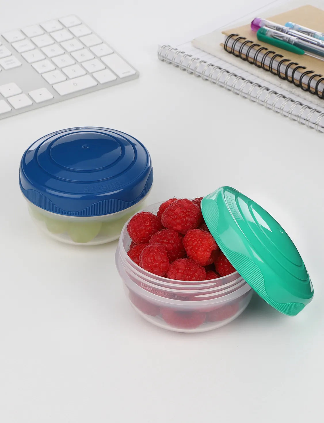 Portion Pod 2 Pack - 210ml Leak-Proof Food Storage Containers for Lunch, Meal Prep & On-the-Go Snacks | BPA-Free Portable Portion Control Containers