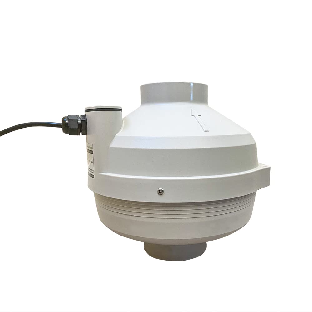 4 Inch Radon Fan Kit - DIY Radon Mitigation System for Basement & Crawl Space - Reduce Radon Gas Levels for Home Safety & Air Quality Improvement