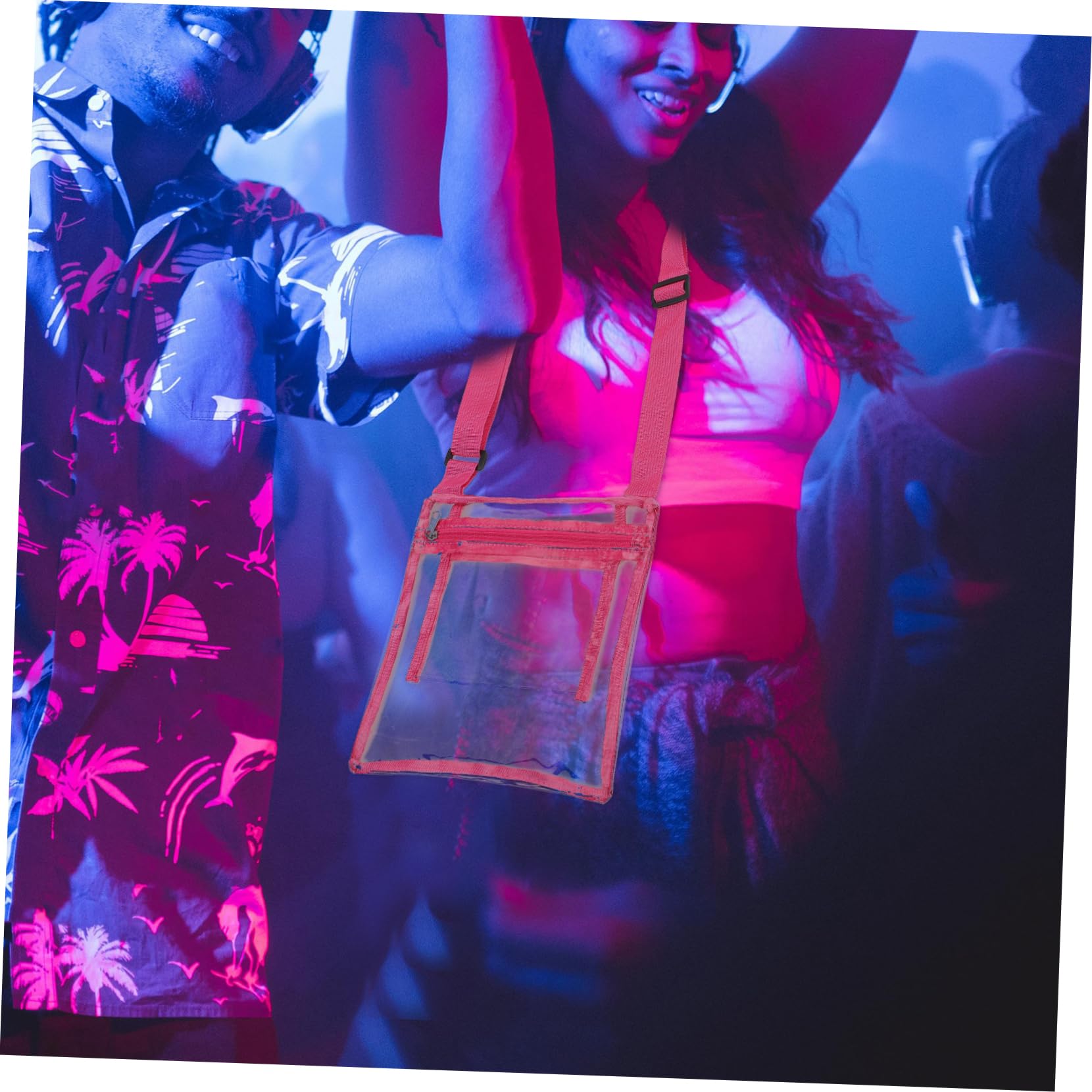 BESPORTBLE Clear PVC Crossbody Bag for Concerts & Events