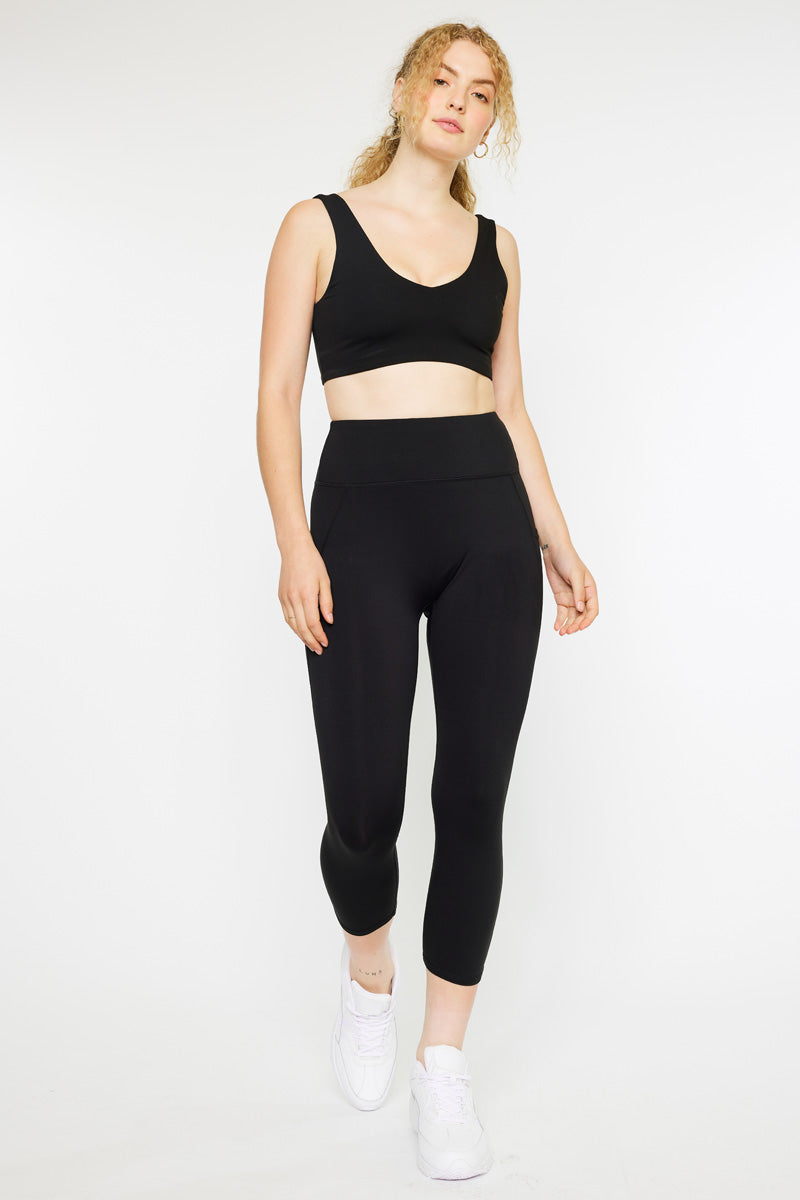 Best Demi High Rise Active Leggings for Women - Yoga, Running & Workout - Comfortable & Breathable Workout Pants for Gym & Everyday Wear