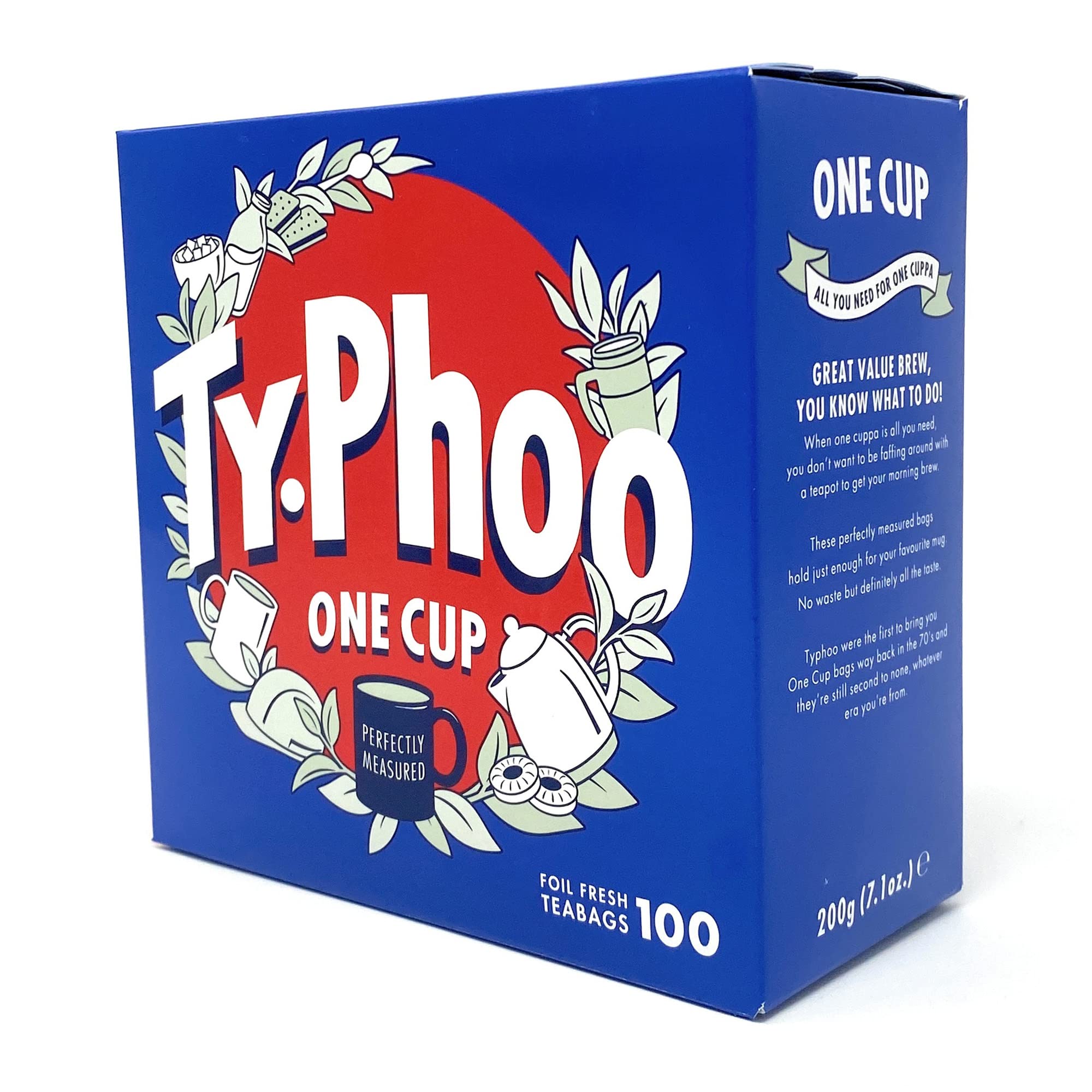 Typhoo Tea One Cup Special Blend Black Tea (100 Tea Bags) – Premium British Breakfast Tea, Rich & Full-Bodied Flavor | Perfect for Morning Energy, Afternoon Relaxation & Office Tea Time