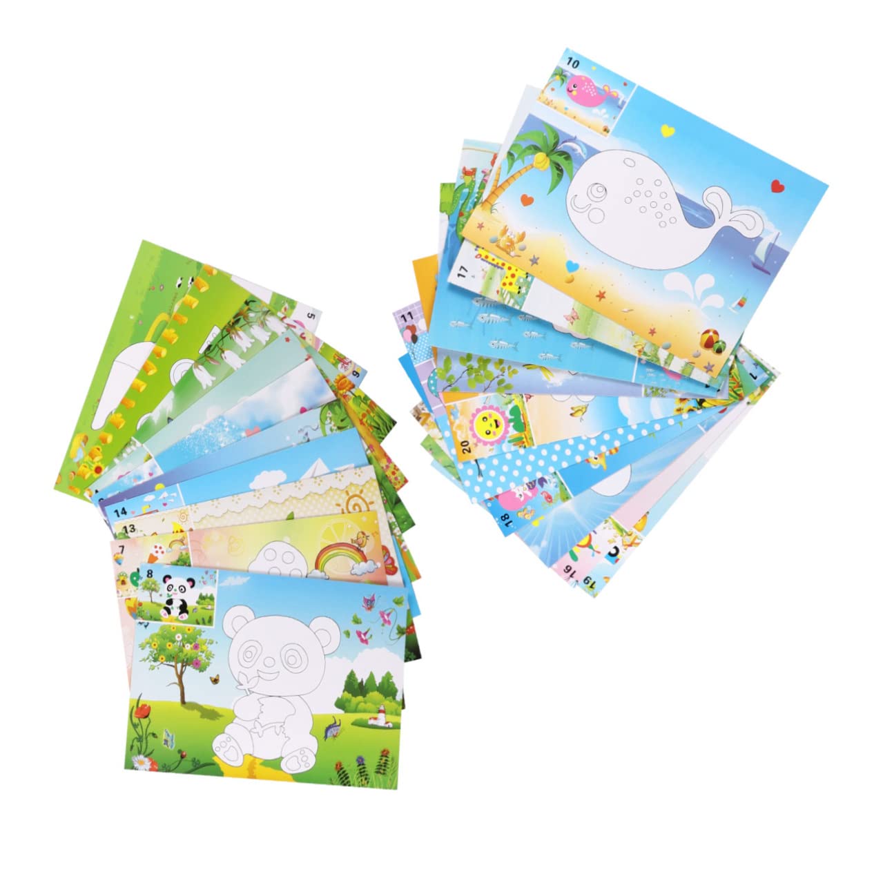 20 Pack 3D Puzzle Stickers for Kids - DIY Art Supplies, Adhesive Foam Shapes, Creative Stickers for Boys & Girls - Perfect for Classroom Activities, Birthday Parties & Craft Projects