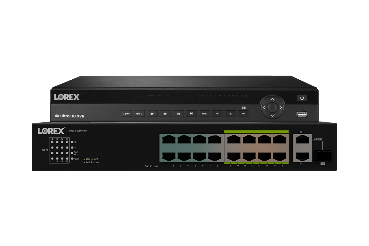 Lorex 4K Ultra HD 32 Camera Security System with 8TB NVR and 16 Channel PoE Switch - Ideal for Home & Business Surveillance, 24/7 Recording, Night Vision Monitoring