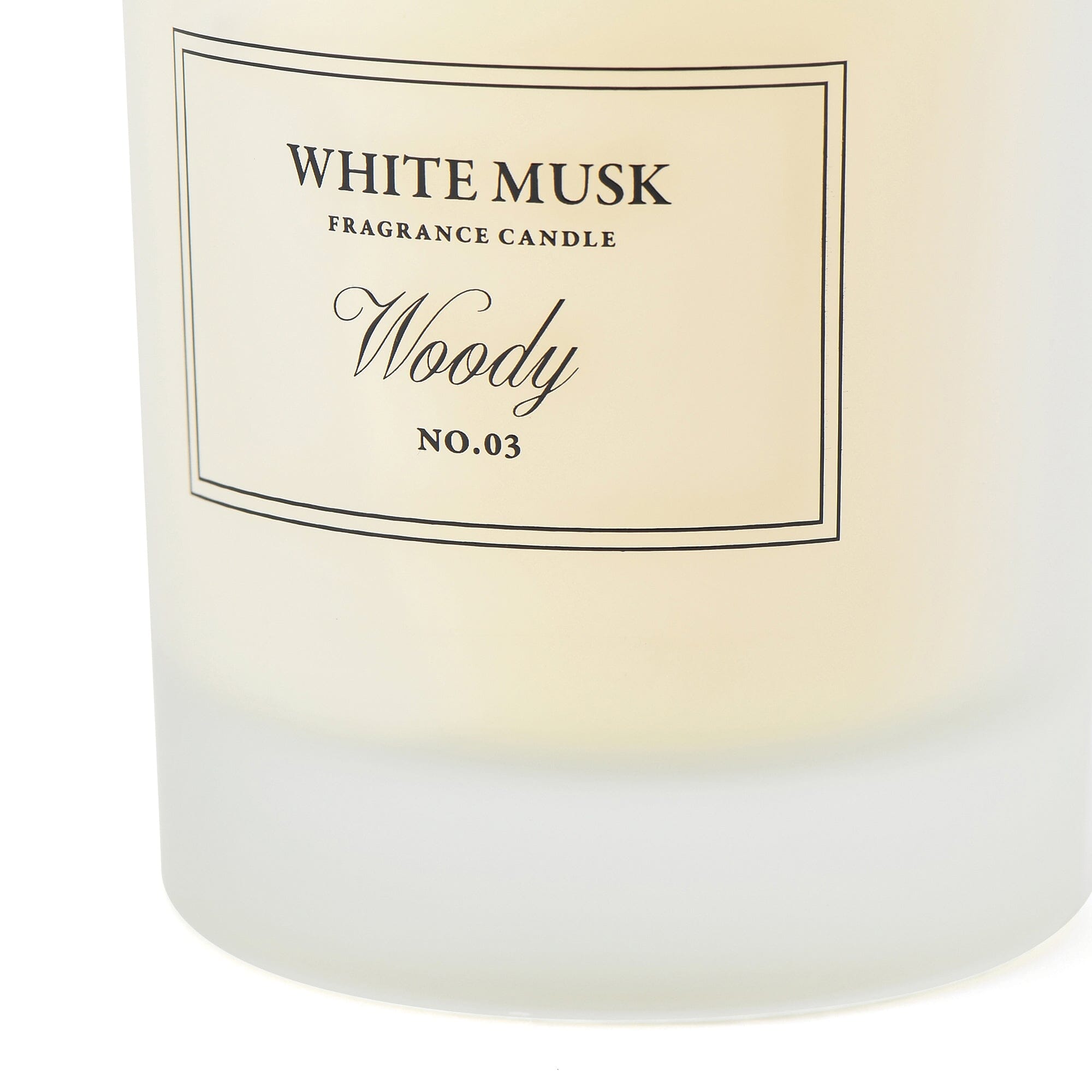 Classic Flower White Musk Woody Scented Candle - Long Lasting Aromatherapy for Home, Bedroom & Relaxation