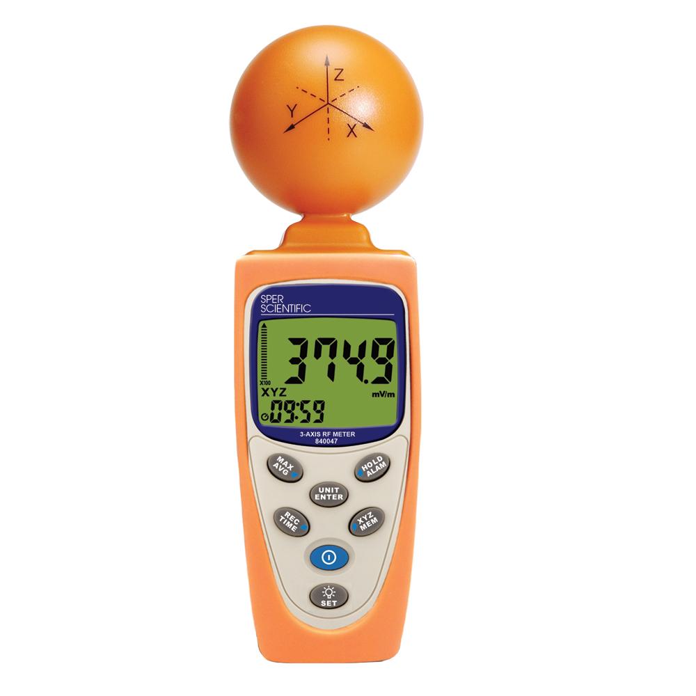 3 Axis RF Meter - Accurate Electromagnetic Field Detector for Home, Office & Industrial Safety Testing
