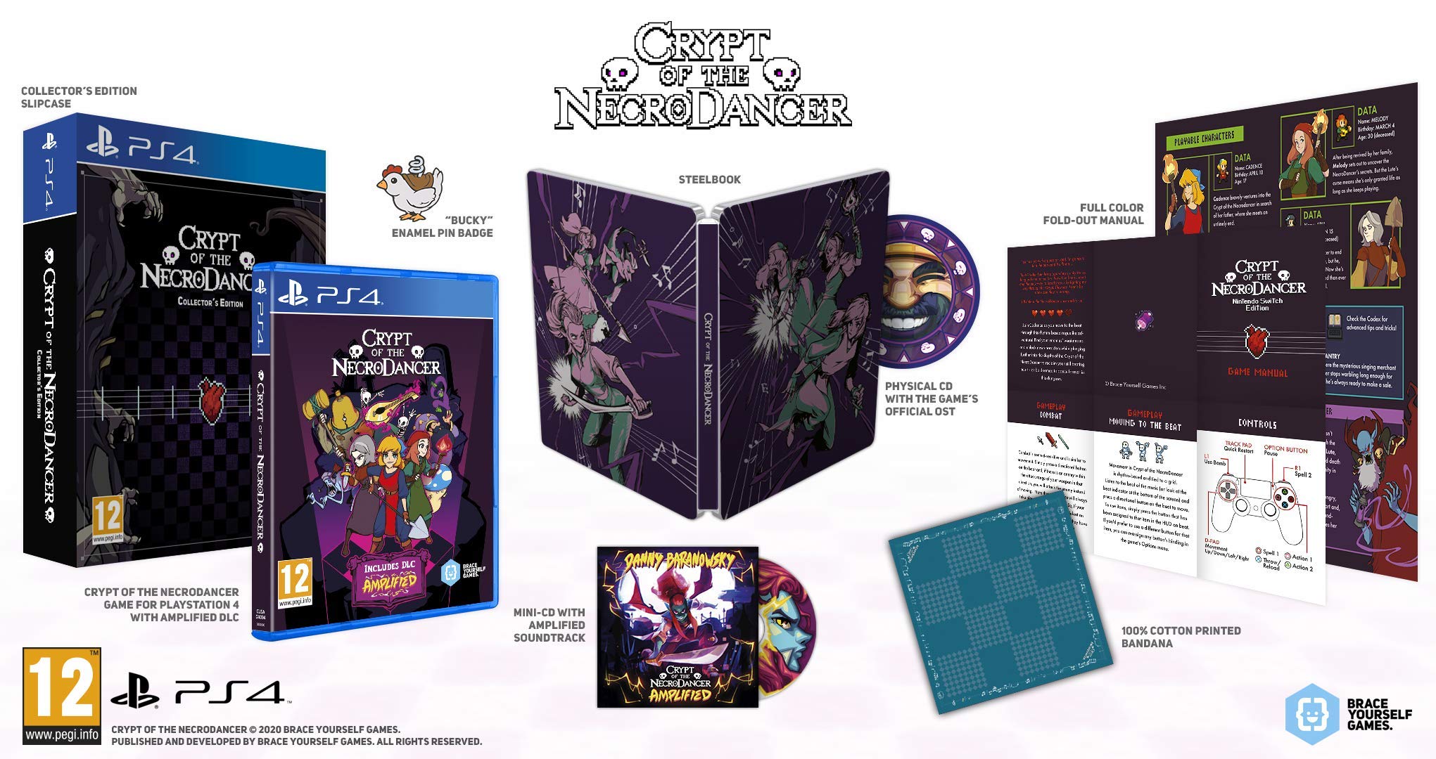 Crypt of The Necrodancer Collector's Edition - Limited Edition for PlayStation 4 - Exclusive Bonus Content - Perfect for Rhythm Game Fans & Collectors - Great for Gaming Nights & Gift Giving