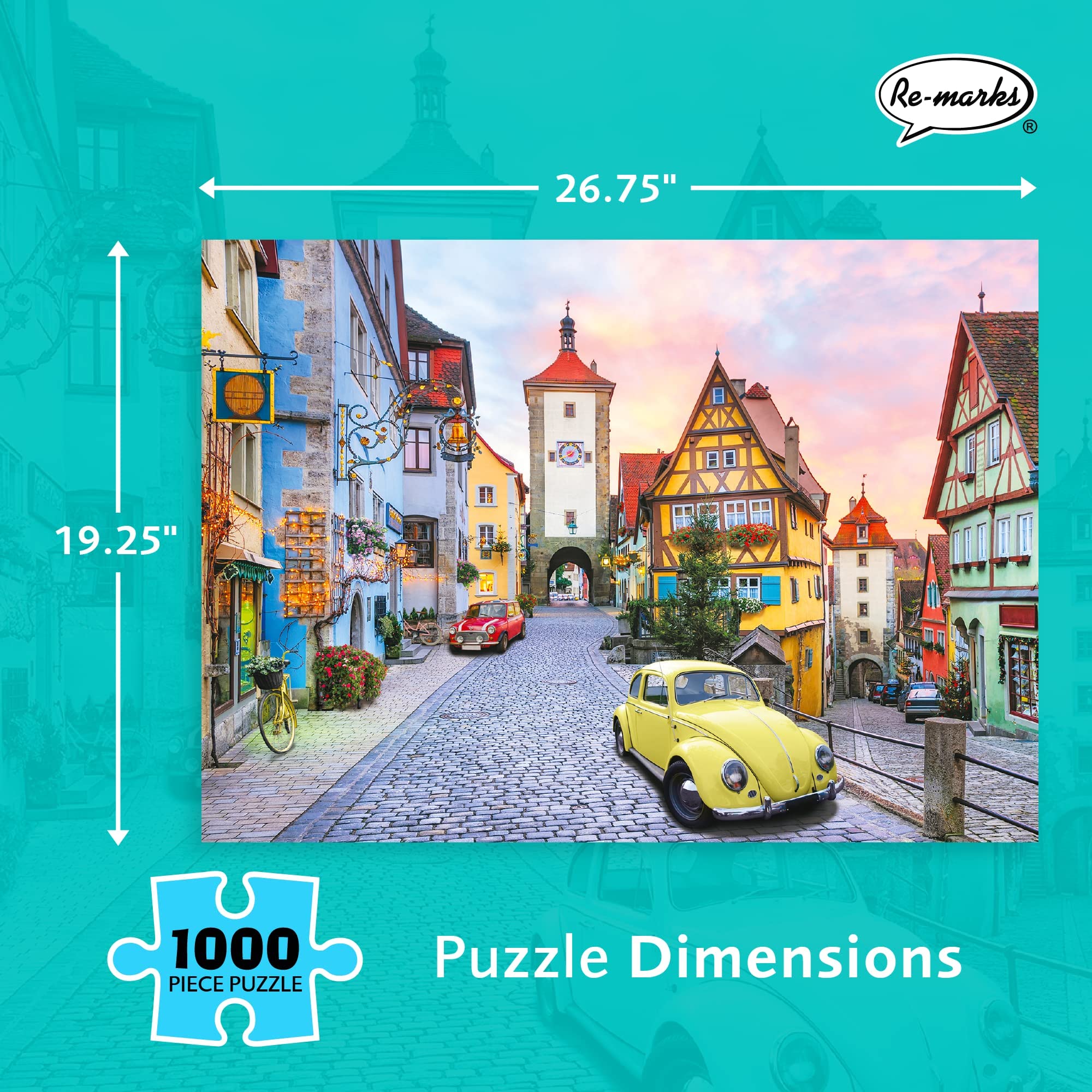 Re-marks Bavaria Photo Jigsaw Puzzle - 1000 Piece Puzzle for Adults & Kids - Perfect for Family Game Night & Stress Relief