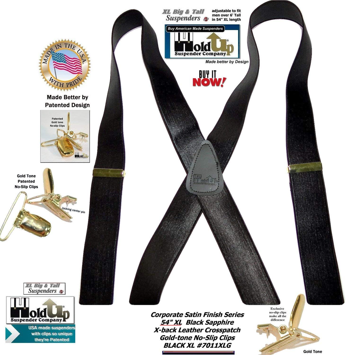 Premium Men's Suspenders - Traditional X-Back & Y-Back Styles for Business & Formal Wear | Corporate & Office Attire Accessories
