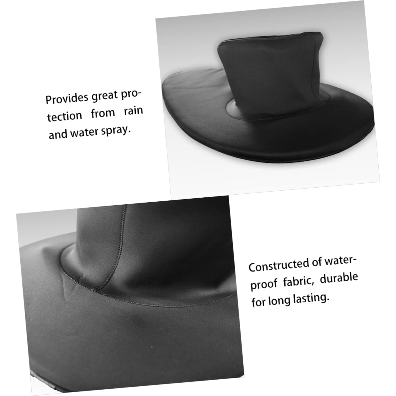 CLISPEED Kayak Spray Skirt - Waterproof Half Apron Cover for Touring & Sea Kayaks, Canoe Skirt with Secure Seals - Ideal for Kayaking, Canoeing & Water Sports Adventures