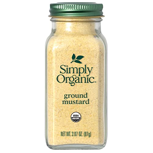 Organic Ground Mustard Seed (Sinapis alba L.) - 3.07 oz | USDA Certified | Non-GMO, Gluten-Free | Perfect for Cooking, Baking & Salad Dressings