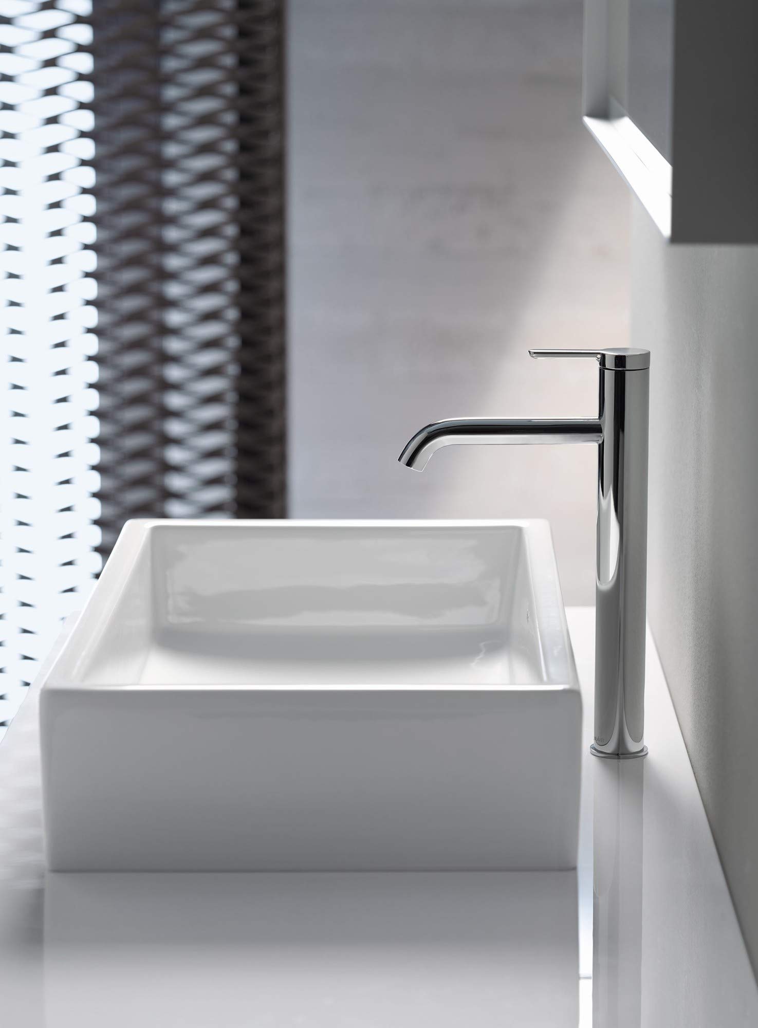 Duravit C11040001U10 Chrome Bathroom Faucet Set - Modern Bathroom Sink Faucet with Matching Accessories for Home & Hotel Renovation