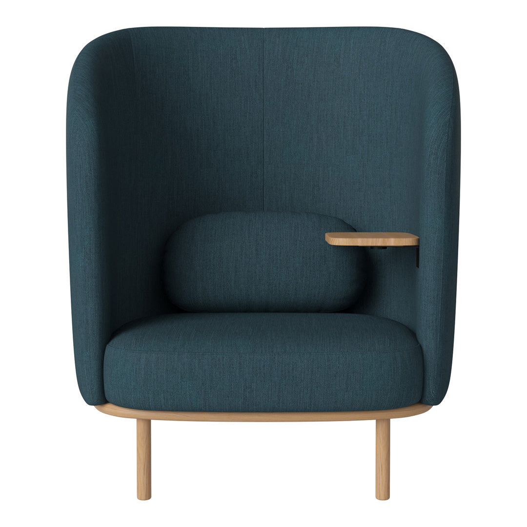 Fuuga Modern Nesting Armchair with Side Table - Space Saving Living Room Furniture for Small Apartments, Dorm Rooms & Cozy Home Decor