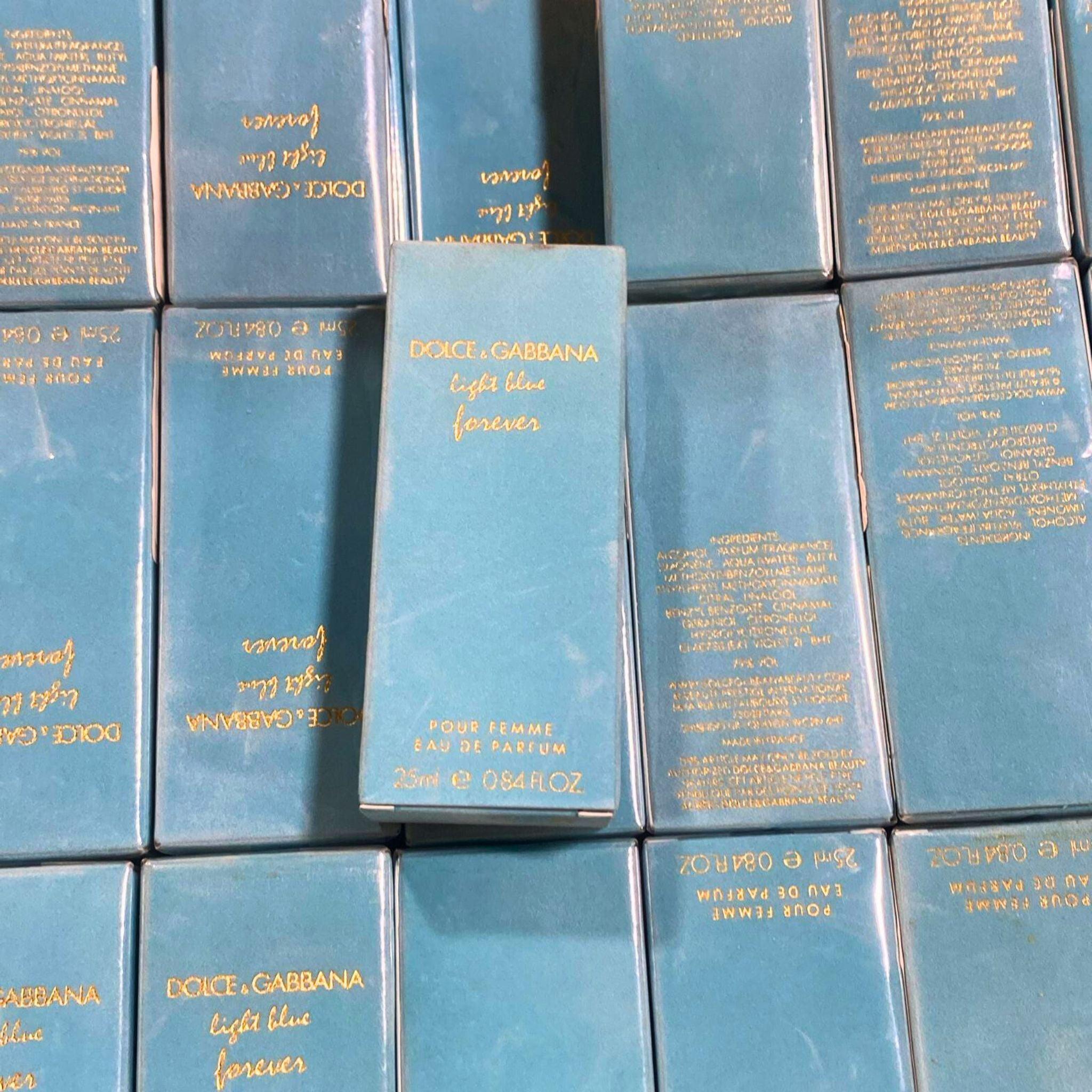 Dolce & Gabbana Light Blue Forever Women's Eau de Parfum 0.84 oz (50 Pack) - Long Lasting Floral Citrus Perfume for Daily Wear & Special Occasions