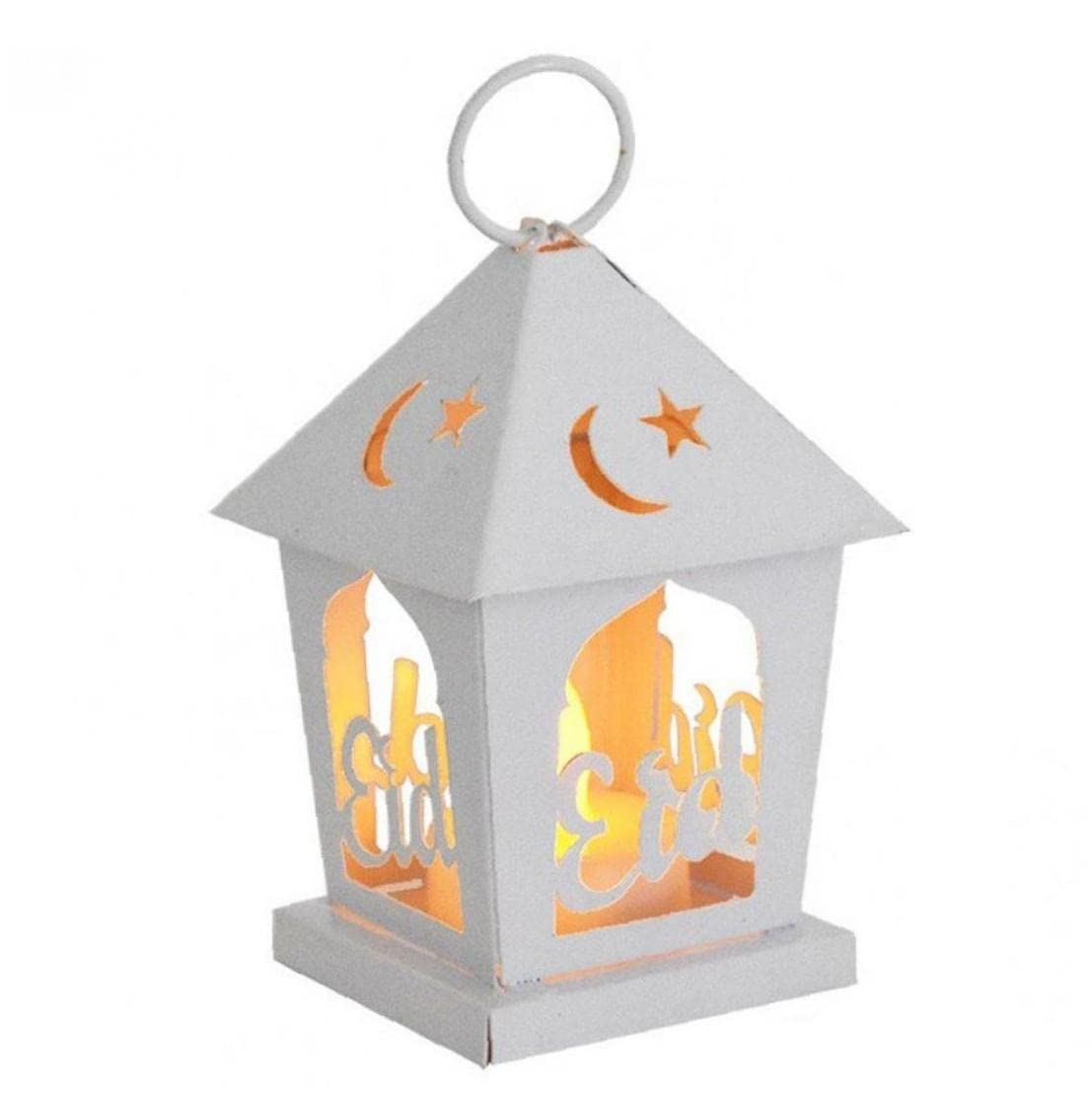 Ramadan Candle Lanterns - Elegant Eid Mubarak Islamic Hanging Lamp for Muslim Home Decor, Ramadan Party & Iftar Celebration - Perfect for Indoor & Outdoor Decoration