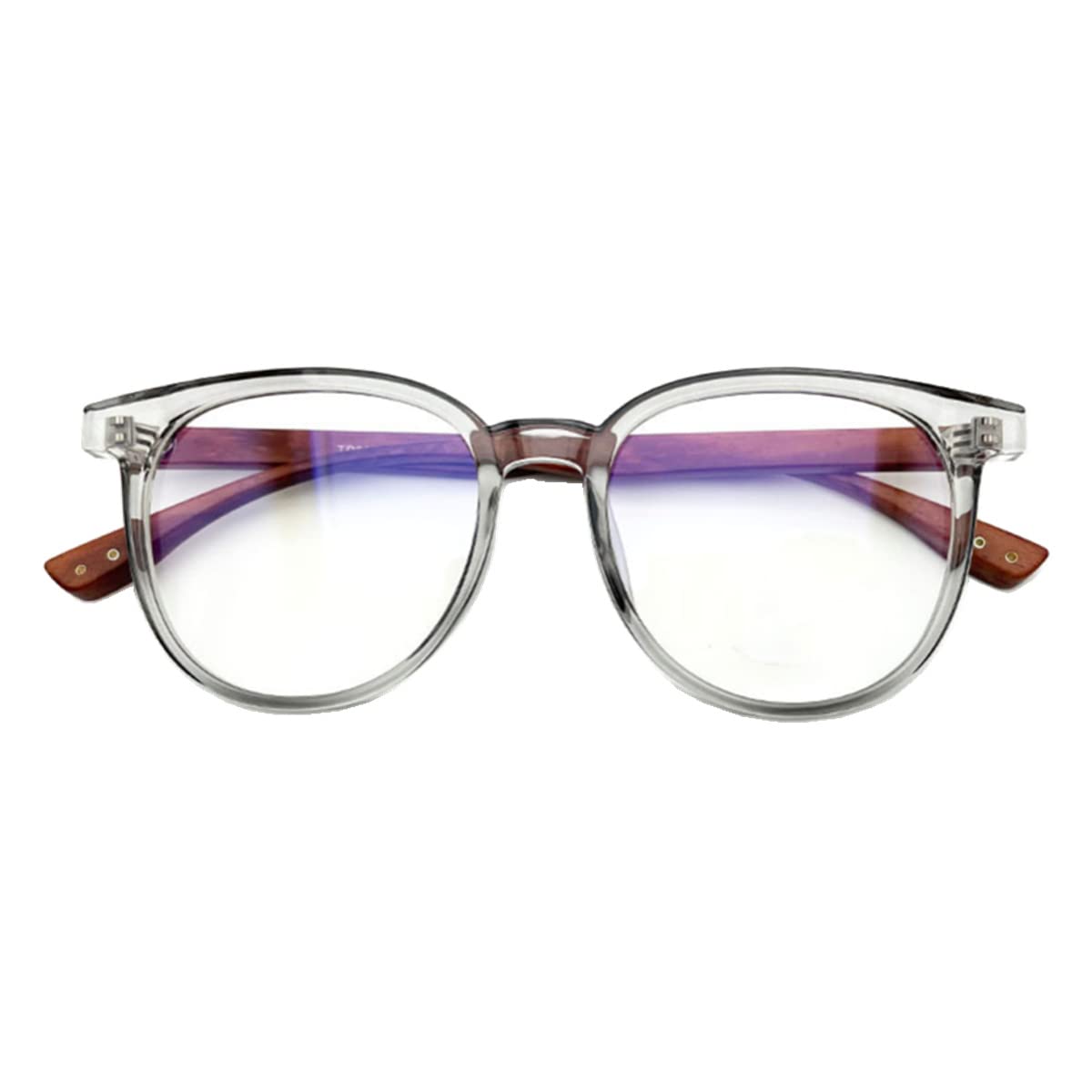 Blue Light Blocking Glasses for Women & Men - Retro Round Frame Computer Glasses for Screen Time, Gaming & Reading - Anti Eye Strain Glasses for Office, Study & Digital Device Use