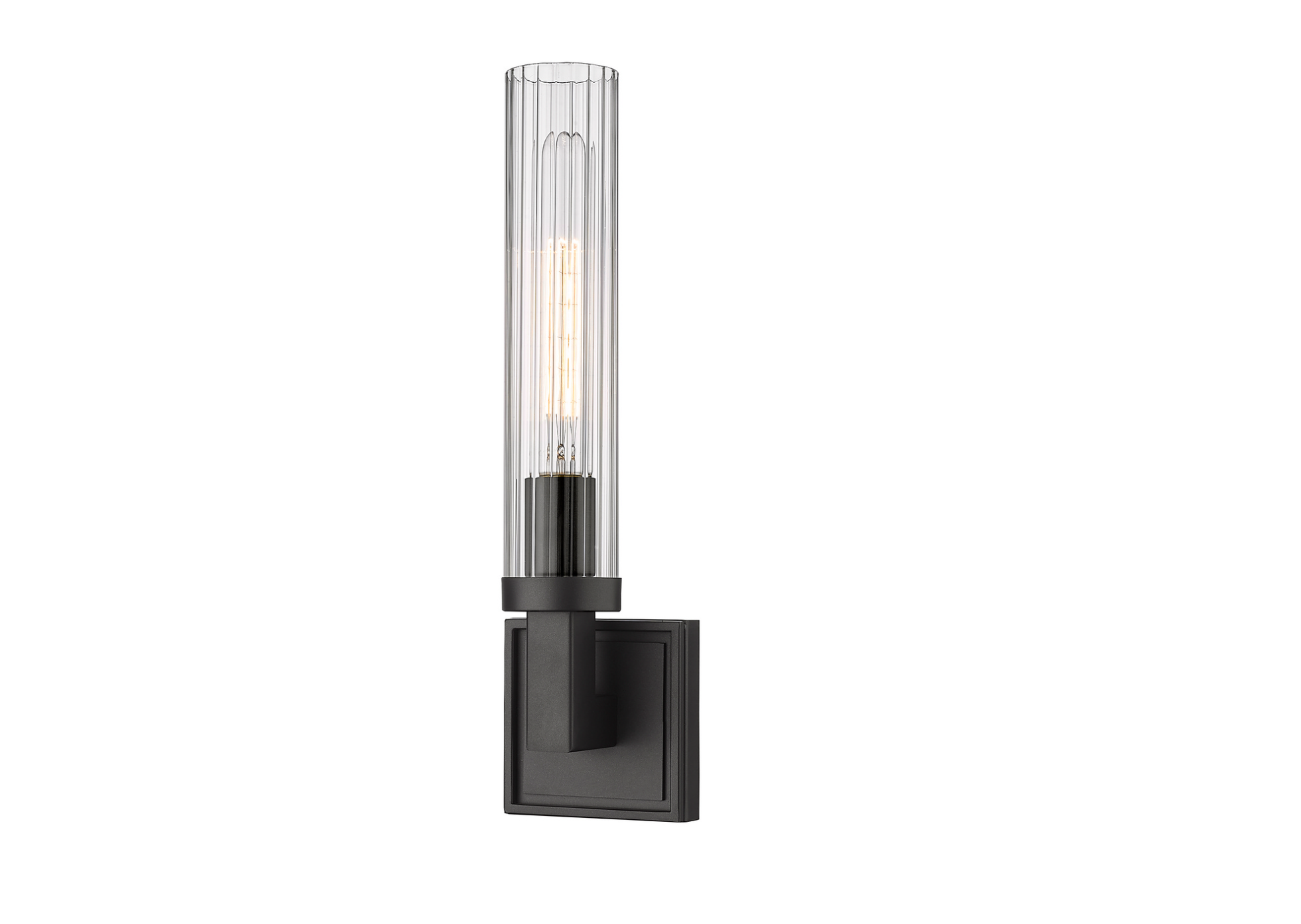 Clark Sconce Wall Light - Vintage Industrial Style Wall Sconce for Living Room, Bedroom & Hallway - Dimmable Edison Bulb Fixture