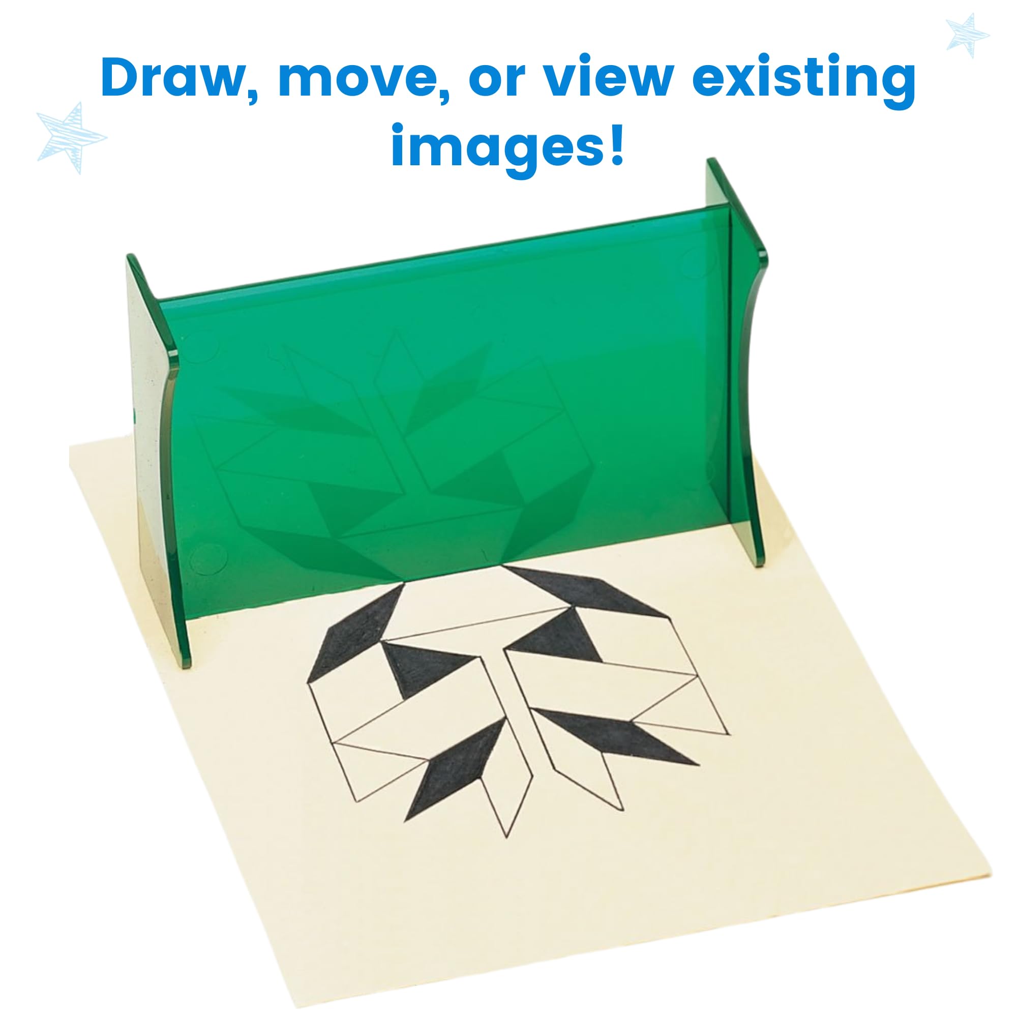 hand2mind GeoReflector Mirrors Classroom Set - 32 Pack | Geometry Learning Tools for Kids | Explore Reflection, Symmetry & Tracing | Math Teacher Supplies for Classroom Activities | Perfect for STEM Lessons, Art Projects & Hands-On Learning