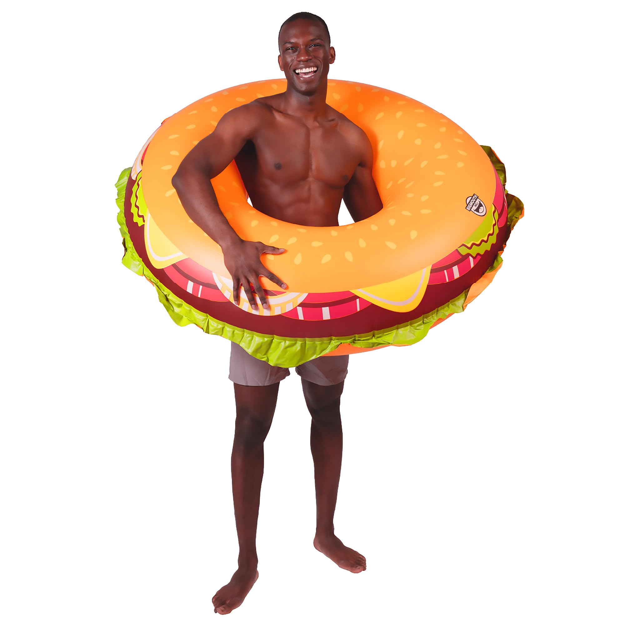 BigMouth Inc. 4' Wide Inflatable Pool Float Tube - Blow Up Swim Ring for Adults & Kids - Summer Water Toy for Pool Party, Beach, Lake & Backyard Fun
