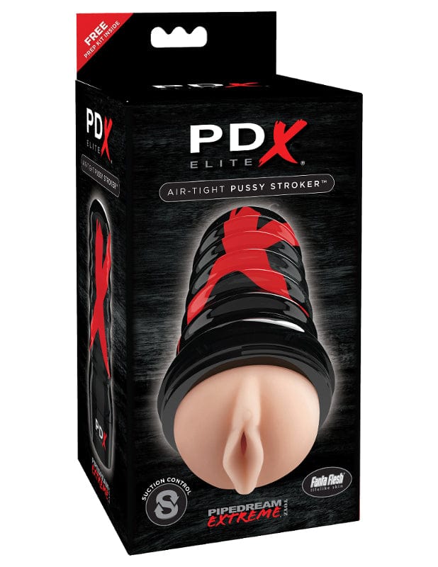 PDX ELITE Air Tight Pussy Stroker - Realistic Male Masturbator with Adjustable Suction & Textured Sleeve for Intense Solo Pleasure & Discreet Adult Play