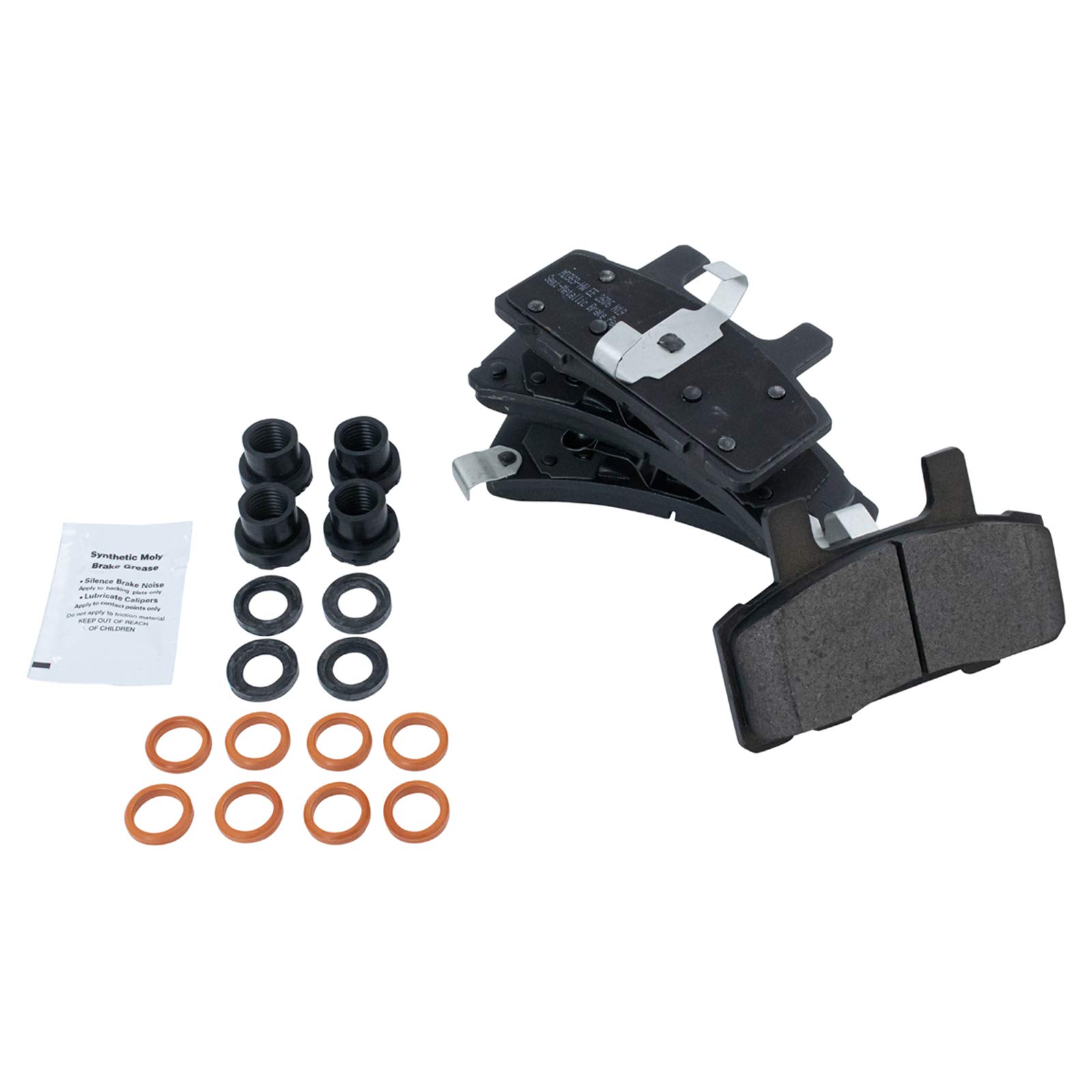 TRQ Front Metallic Brake Pads & Performance Rotors Kit for Chevy Silverado, GMC Sierra 1500/2500/3500 - High-Performance Braking for Towing & Off-Road Adventures