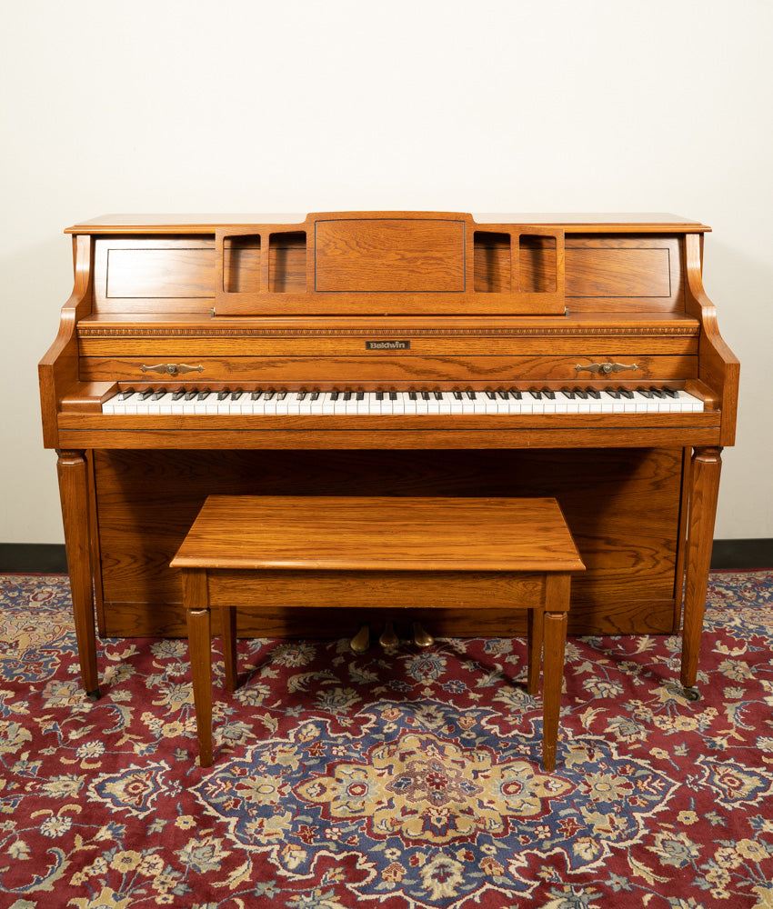 Baldwin 40 625A Console Piano in Satin Walnut Finish - Pre-Owned Upright Piano for Home, Studio & Performance