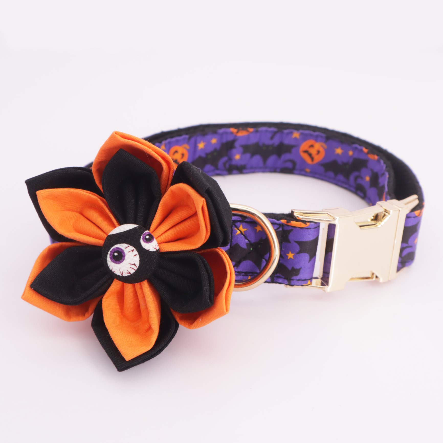 Festive Holiday Dog Collar with Adjustable Bow & Flower Design - Perfect for Christmas, Birthday Parties & Pet Photoshoots