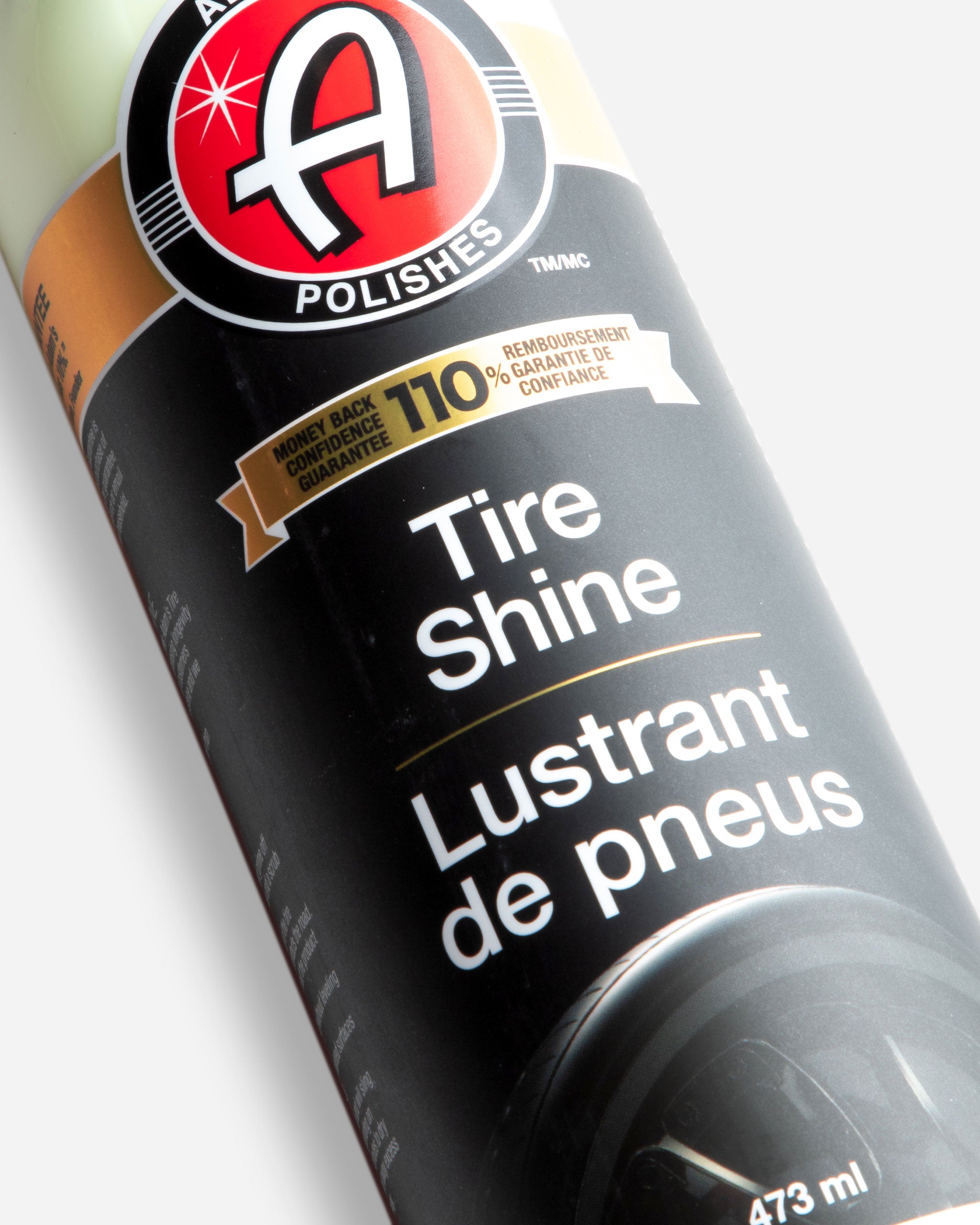 Adam's Premium Tire Shine Spray - Long-Lasting Tire Shine & Protectant for Cars, Trucks & SUVs - Enhances Tire Black & Prevents Cracking - Perfect for Car Detailing, Showroom Shine & Daily Protection