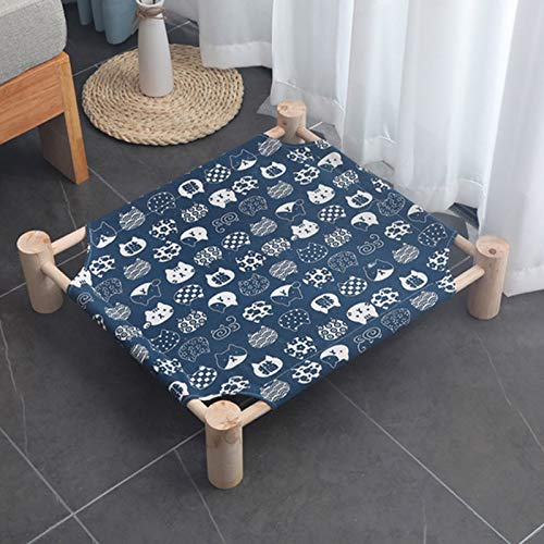 Wooden Elevated Cat Bed - Durable Pet House for Cats & Small Dogs - Indoor/Outdoor Use