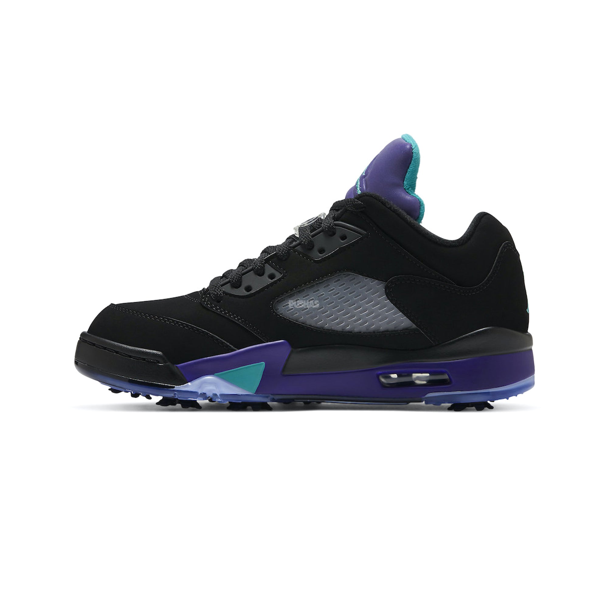 Air Jordan 5 Retro Low Golf Shoes 'Black Grape' (2020) - Men's Basketball-Inspired Golf Sneakers for Style & Performance on the Course