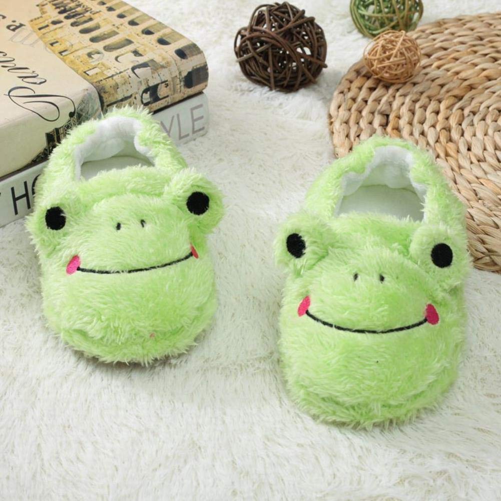 **Adorable Frog Slippers for Toddlers - Warm Winter House Shoes for Boys & Girls - Soft Cotton Indoor Bedroom Slippers - Perfect for Playtime & Cozy Home Wear**