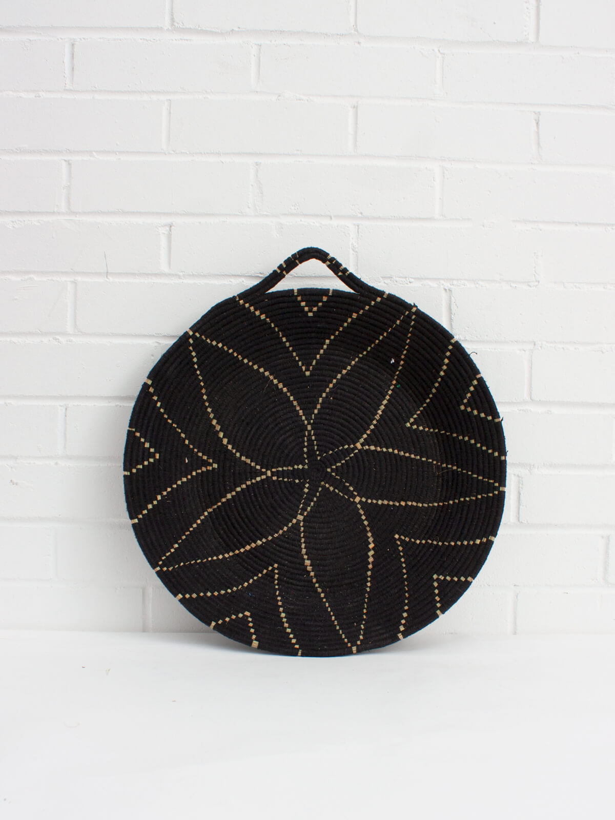 Premium Moroccan Wool Plates - Set of 6 Black Handmade Ceramic Dinner Plates for Modern Dining | Perfect for Home Decor, Wedding Gifts & Special Occasions