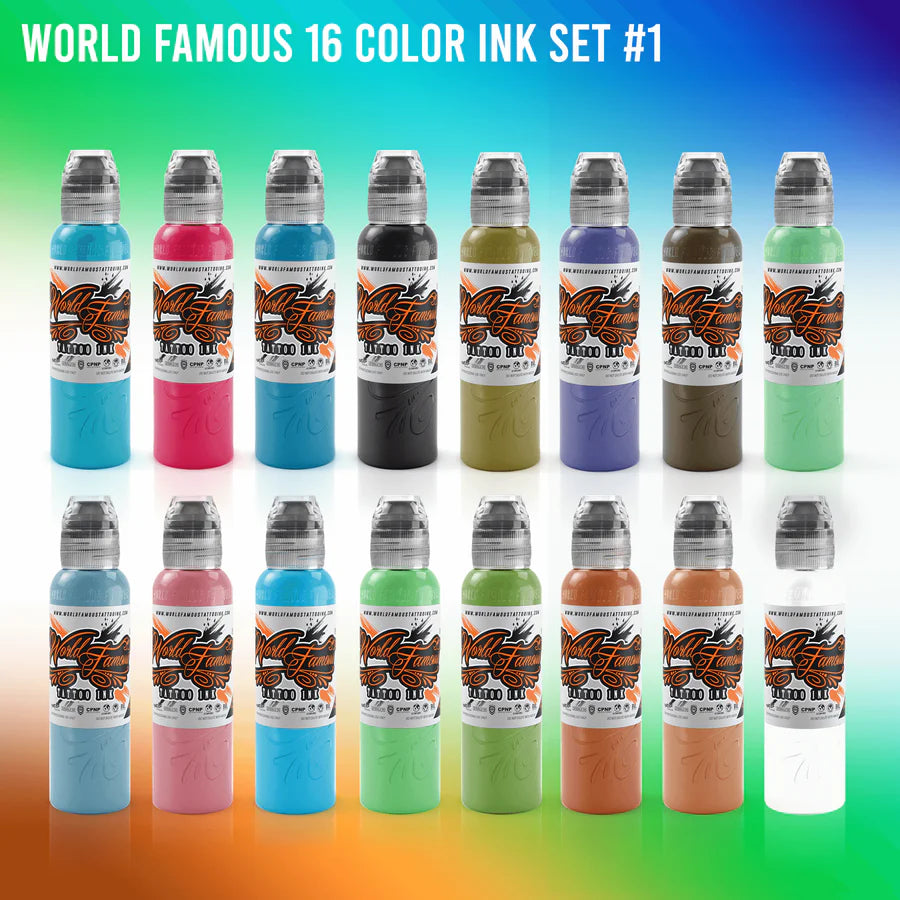 Premium 16-Color Ink Set for Artists - Vibrant, Long-Lasting Pigments - Ideal for Calligraphy, Watercolor & DIY Crafts