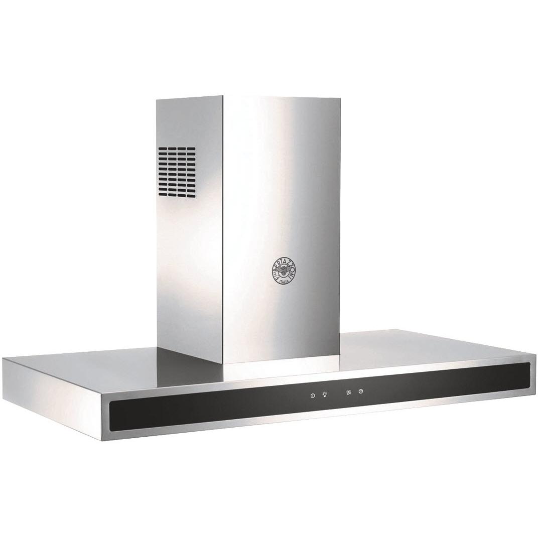 Bertazzoni 30 Inch Professional Series Wall Mount Range Hood with LED Lighting - Stainless Steel Kitchen Vent Hood for Home Cooking & Commercial Use