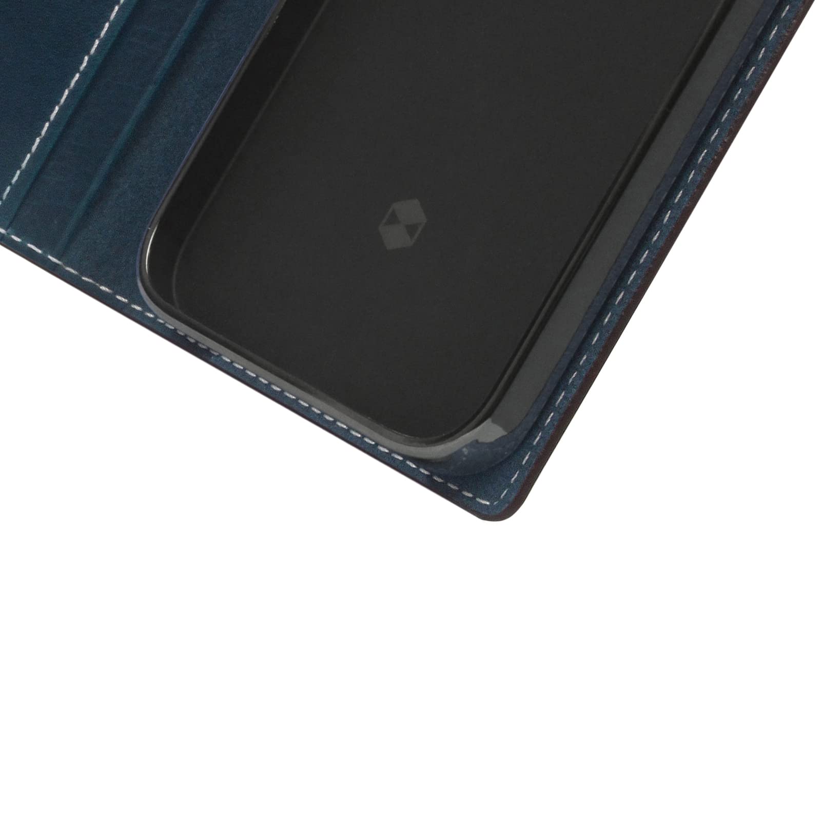 Premium Italian Wax Leather Wallet Case for iPhone 12 Pro Max - Handcrafted Genuine Leather Diary Style with Card Slots & Cash Pocket | Luxury Gift Box Included (Blue) | Perfect for Business Professionals & Daily Use