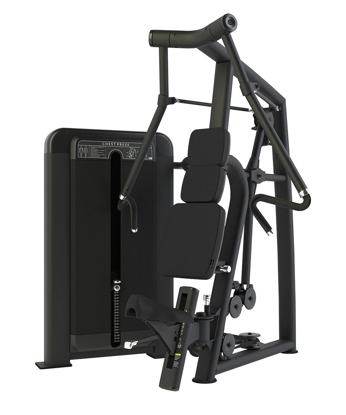 Club Line Chest Press Machine with Converging Axis & Weight Stack Tower - Perfect for Home & Commercial Gym Strength Training