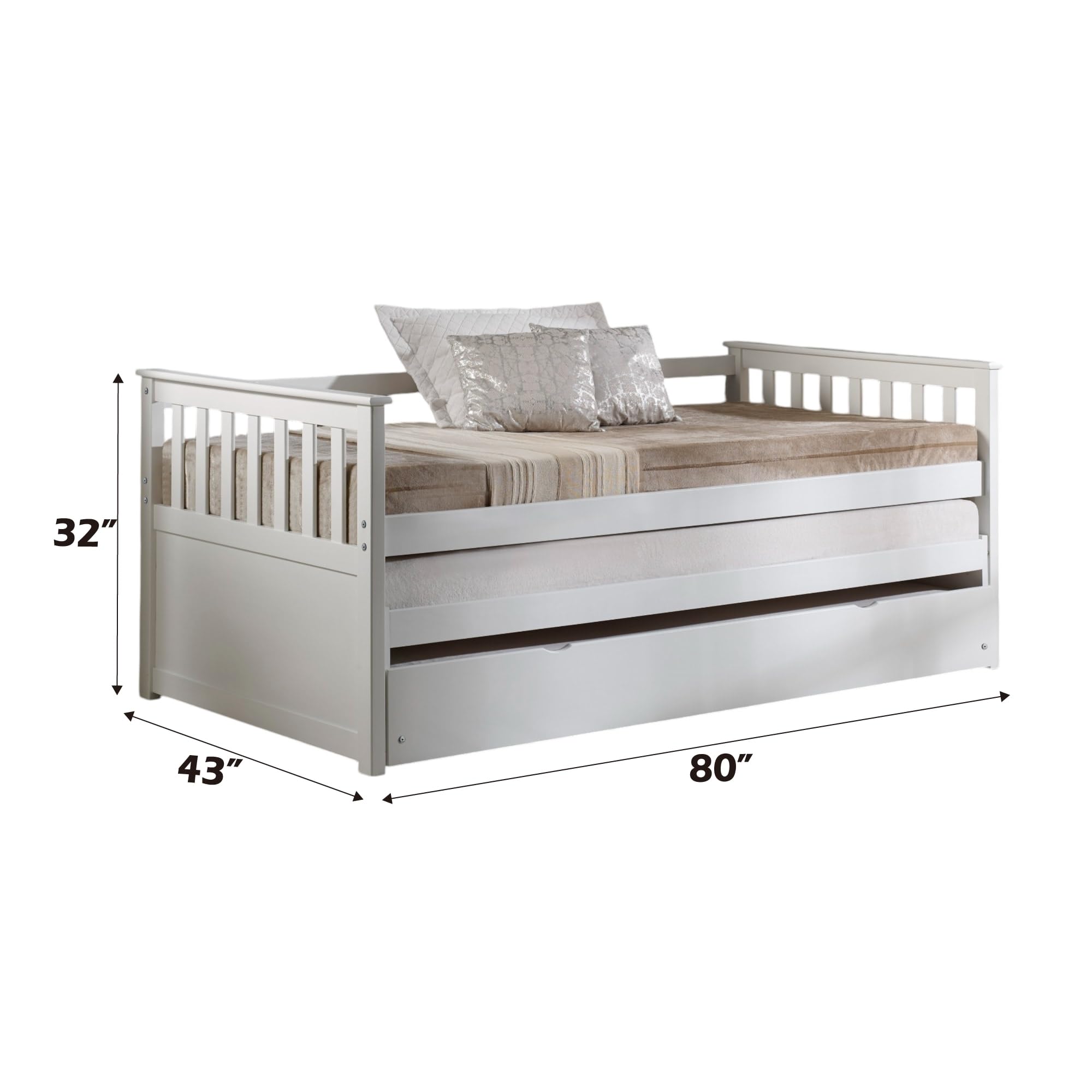 Acme Twin Size Daybed with Roll-Out Bed - 15