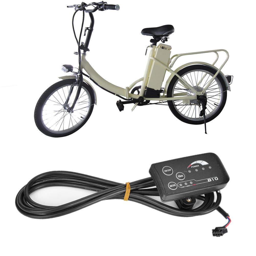 Electric Bike LED Display - 810 LED Screen with 5-Wire Cable & Control Panel for E-Bike/E-Scooter | Waterproof Dashboard for Commuting & Urban Riding