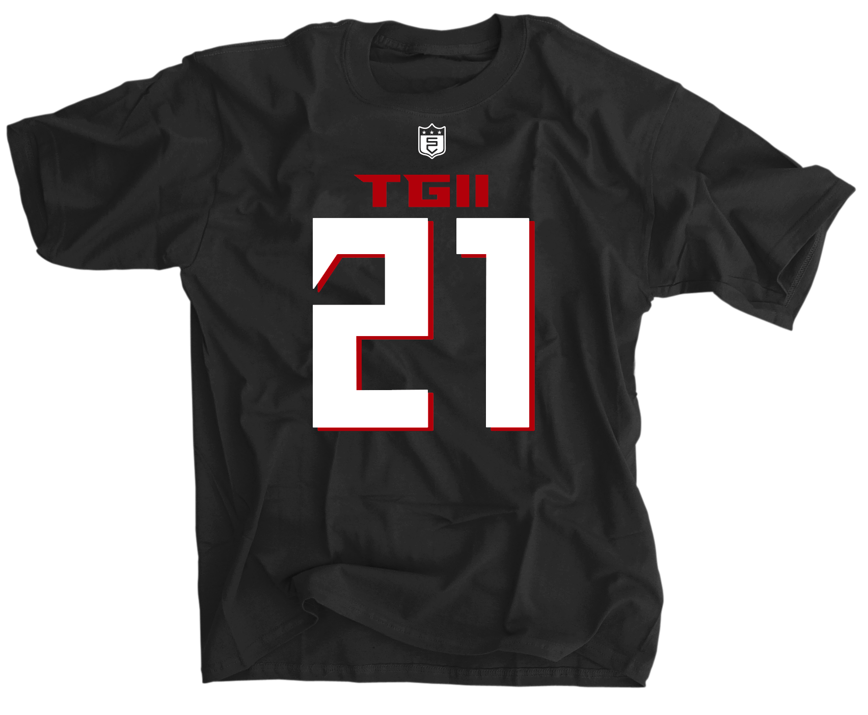 TGII Gurley ATL 21 Black Jersey Shirt - NFL Football Fan Jersey for Men, Breathable & Comfortable Sports Apparel - Perfect for Game Day, Tailgating & Casual Wear