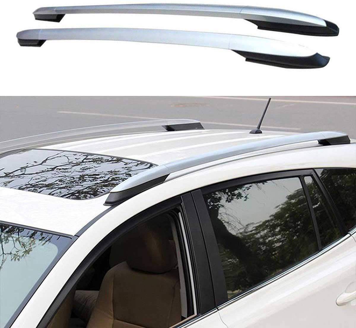 OE Style Roof Rack Side Rails for 2013-2018 Toyota RAV4 - Silver | Perfect for Outdoor Adventures & Cargo Transport