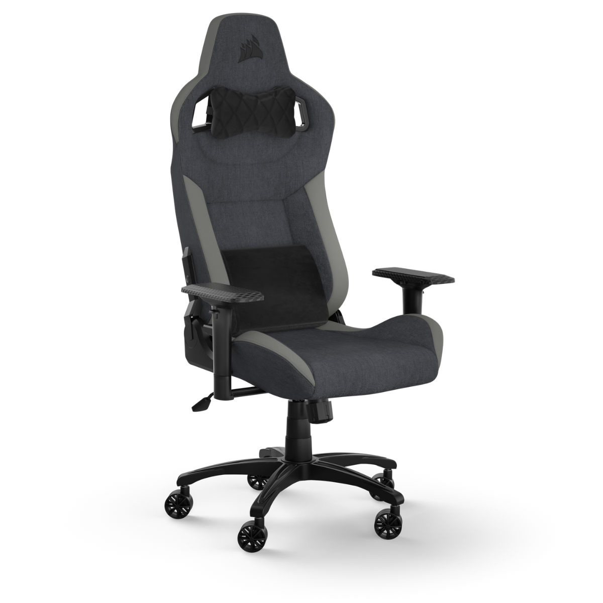 CORSAIR T3 RUSH Gaming Chair - Ergonomic Esports Chair with Adjustable Lumbar Support & Headrest - Perfect for PC Gamers & Streamers