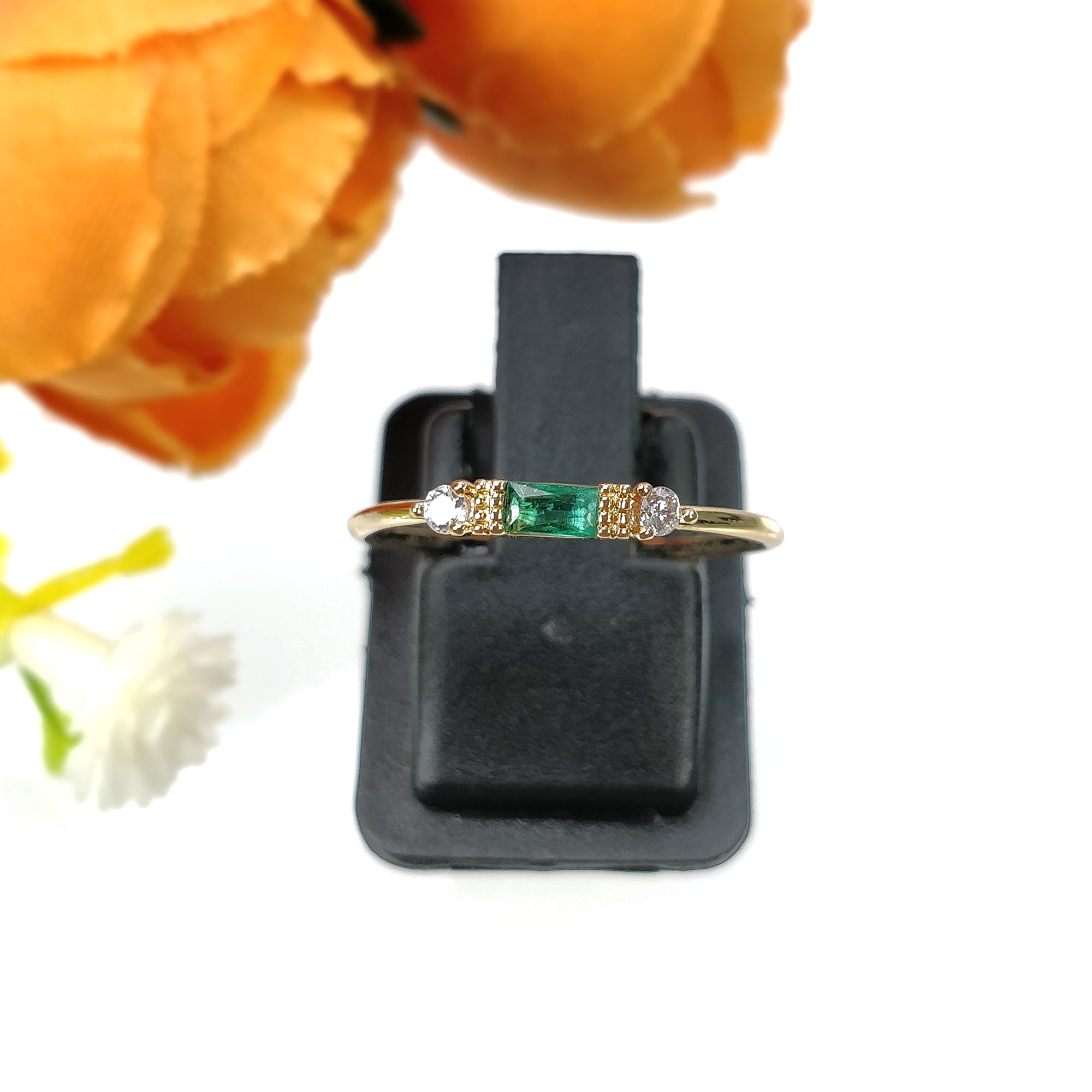 Elegant Korean Rose Gold Zircon Minimalist Ring Set for Women - Perfect for Birthday Gifts, Daily Wear & Special Occasions