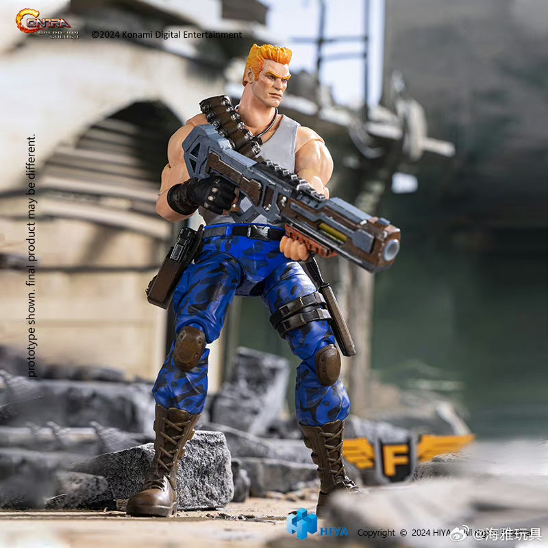 Pre-Order Hiya Toys 6-Inch Contra: Operation Galuga Action Figures - Lance Bean & Bill Rizer (16cm Exquisite Basic Series) | Perfect for Gaming Collectors and Display Shelves
