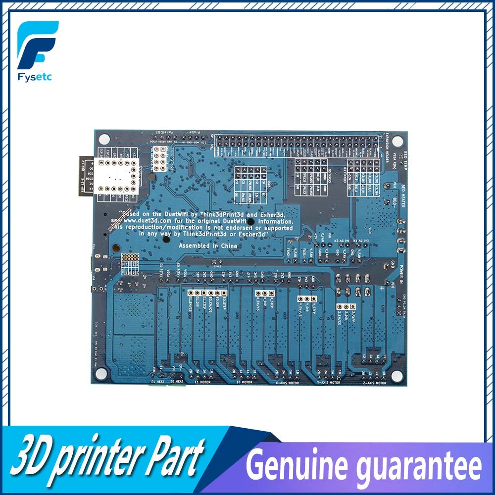 Duet 2 WiFi V1.04 32bit Controller Board - Latest 3D Printer & CNC Motherboard Upgrade | Compatible with RepRap, Delta & Cartesian Printers | Perfect for DIY 3D Printing, Prototyping & CNC Machining Projects