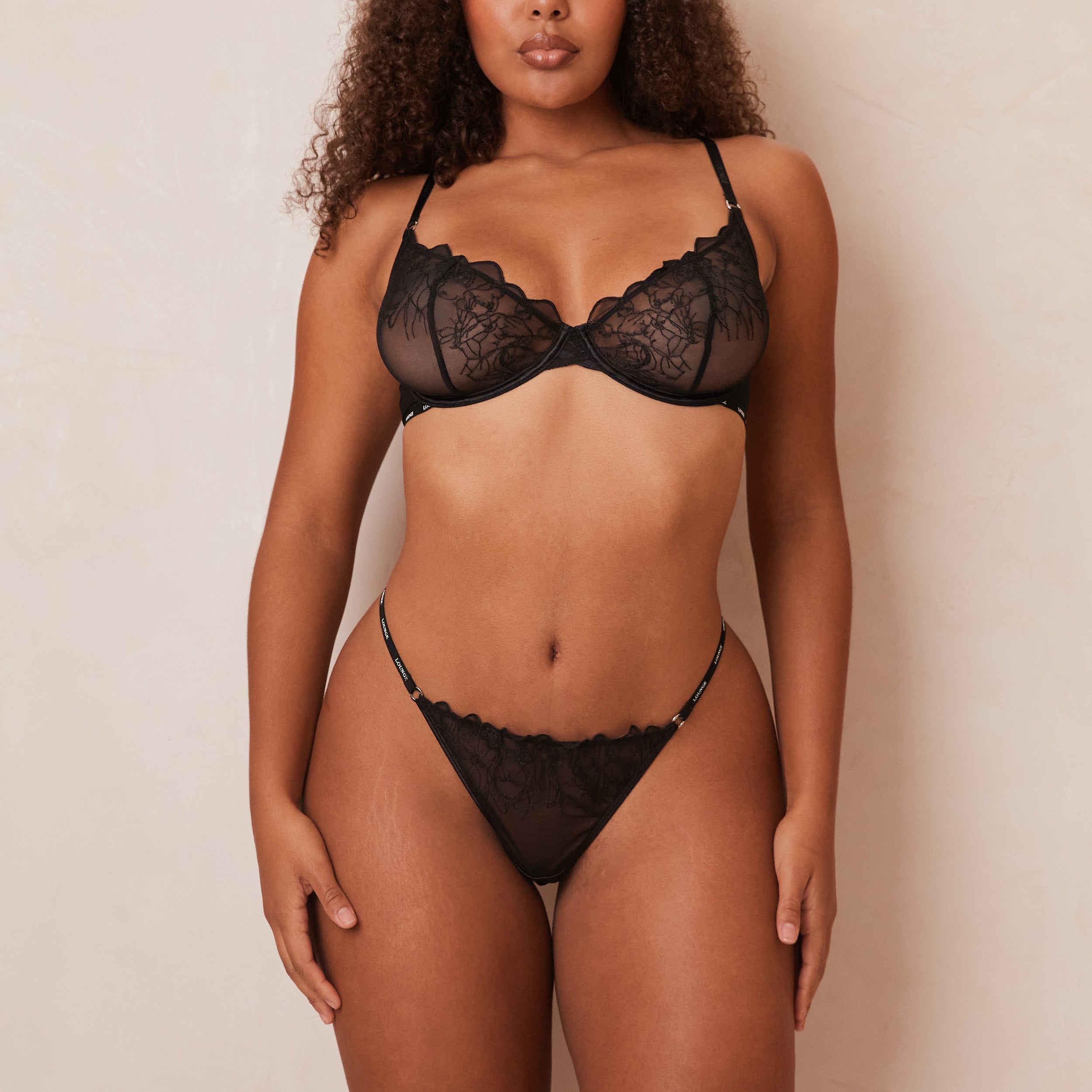 Black Balcony Bra - Comfortable & Supportive Lingerie for Women | Perfect for Everyday Wear, Lounge & Relaxation