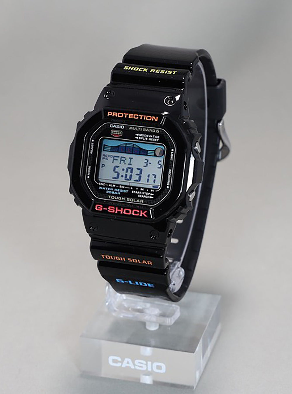 CASIO G-SHOCK GWX-5600-1JF Tough Solar Multiband 6 Digital Watch - Surfing, Swimming & Outdoor Sports Waterproof Sport Watch