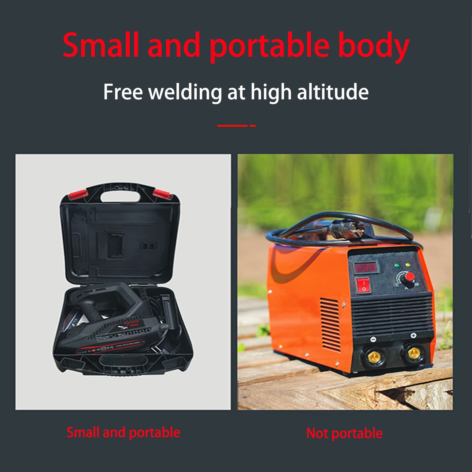 Portable 110V Handheld Welding Gun - Digital Display, 1.6-3.2mm Rod Compatible, 20-200A Adjustable - Ideal for Home DIY, Metal Repair & Small Welding Projects