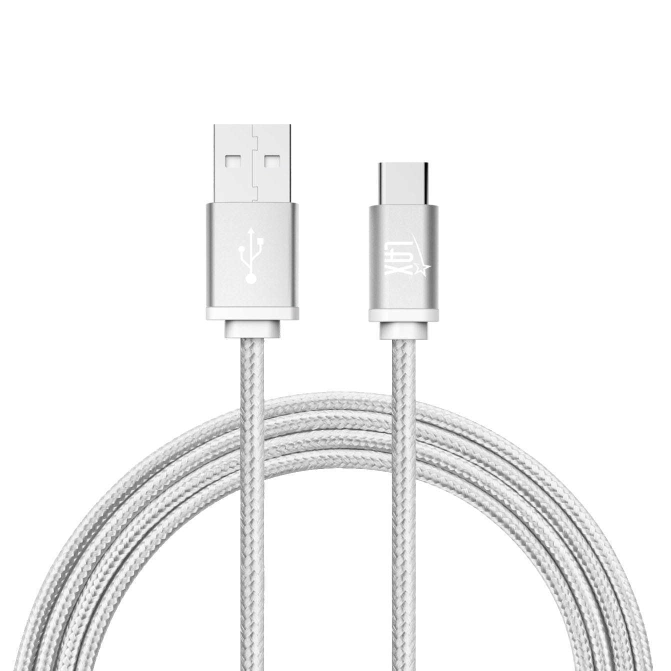 Durable Nylon USB C Cable 10ft - Fast Charging & Data Transfer for Android, Pixel, MacBook, Galaxy - Home & Travel Use