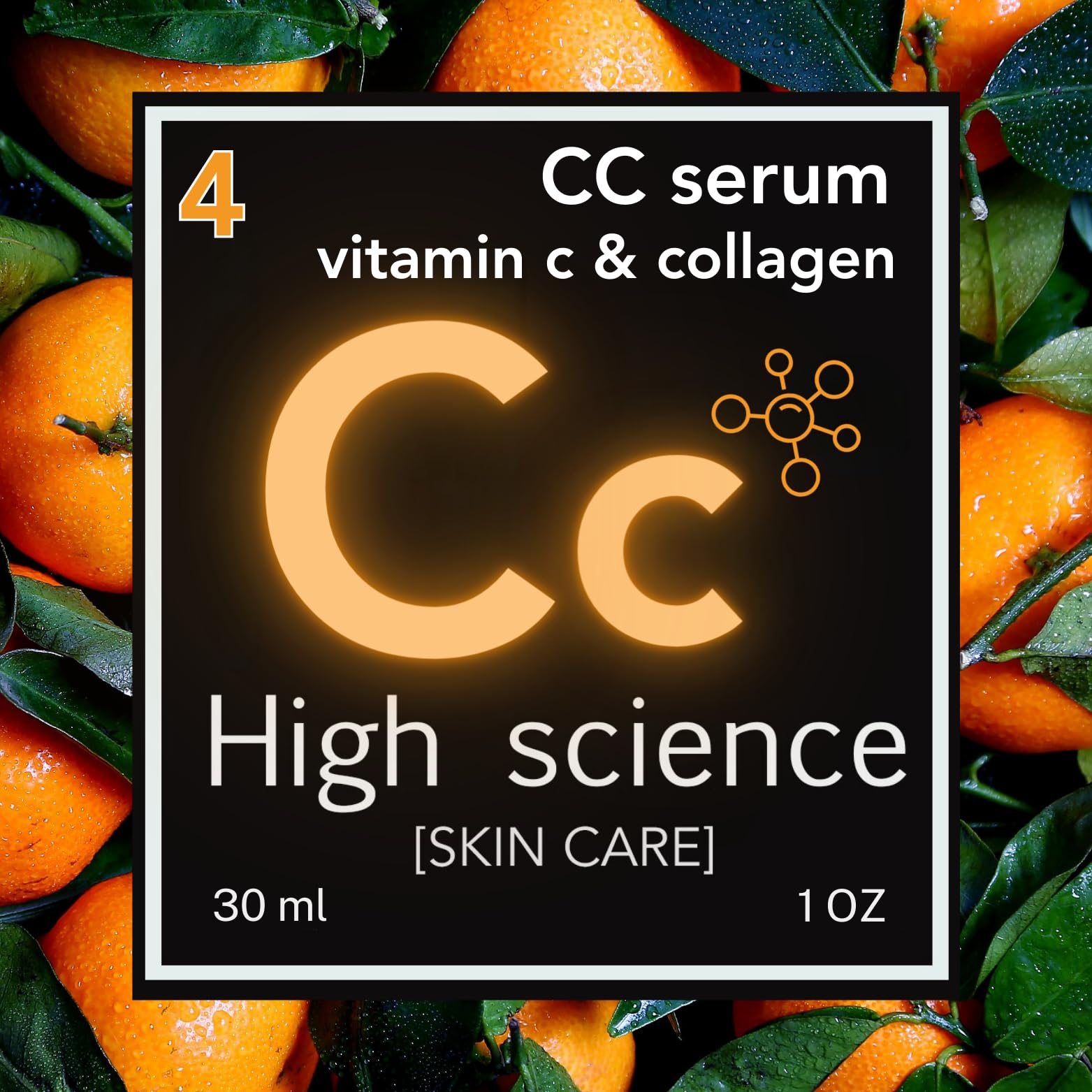 CC Serum with Collagen & Vitamin C - Hyaluronic Acid Face Serum for Anti-Aging & Skin Brightening - Perfect for Daily Skincare Routine & Nighttime Hydration