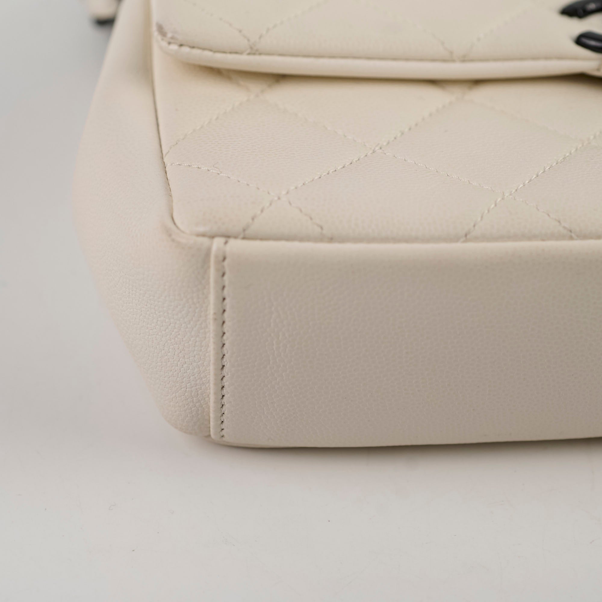 Chanel Caviar Leather Everything Flap Bag White 31 Series - Luxury Handbag for Women, Perfect for Parties, Weddings & Everyday Elegance